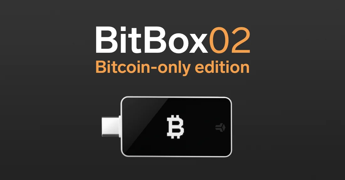 BitBox02 Bitcoin-only hardware wallet product image.